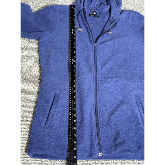 Lands' End Women's Fleece Full Zip Hooded Jacket Coat Size Small 6-8 Blue - Picture 7 of 9